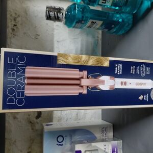 CONAIR Double Ceramic Triple Barrel Waver - Rose Gold
